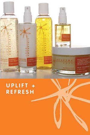 Selection of circaroma skincare products