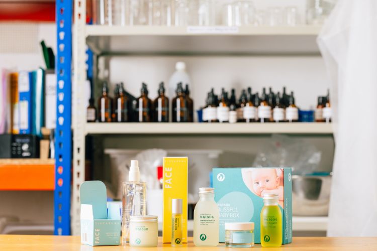 selection of white label products made by Natural Skincare Solutions
